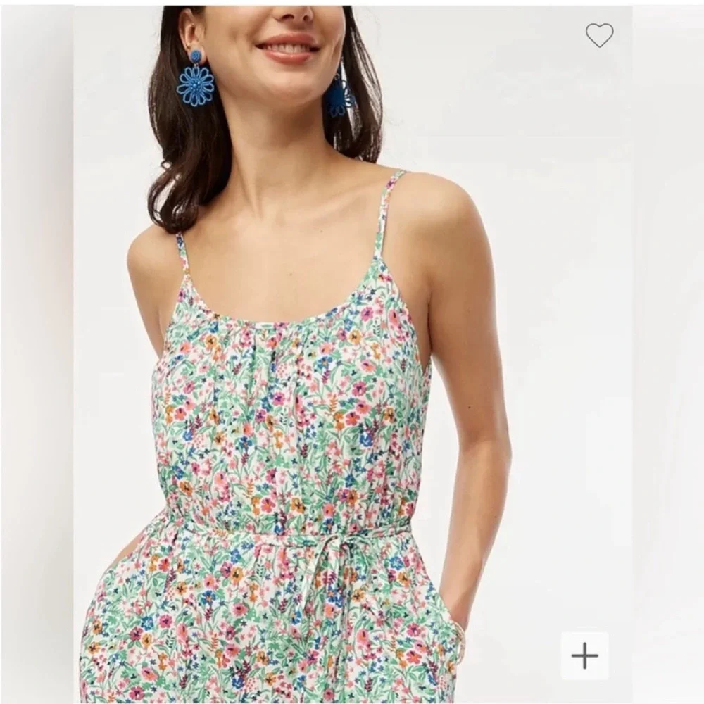 J. Crew Ruffle Floral Midi Dress - Picture 1 of 11